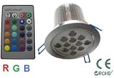 GreenLEDBulb 36 Watt RGB LED Downlight bulb with a Remote, 16 color choices, Replacement for Halogen recessed downlighting, ceiling lighting, accent lighting