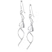 Dew - 60W3HP - Boucles d'Oreilles Pendantes Femme - Argent 925/1000