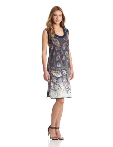 Cynthia Rowley Womenâ€™s Bleached Paisley Tank Dress, Bleached Paisley ...