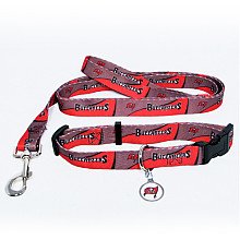 Tampa Bay Buccaneers Dog Collar & Leash Set