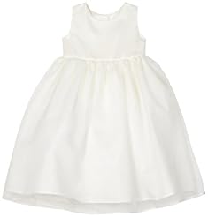 Toddler Sleeveless Tank Organza/Polyester/Tulle Tea Length Full-Skirt  Dress