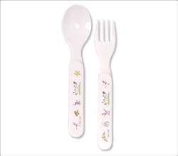 Baby Cie Fork and Spoon Set with French Theme