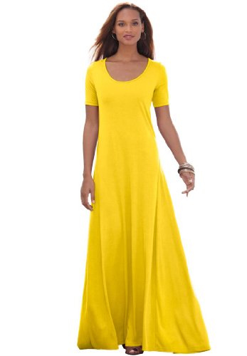 Jessica London Women's Plus Size Tee Shirt Maxi Dress