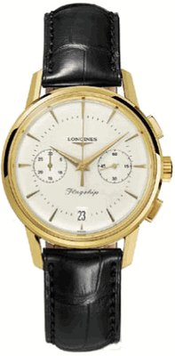 Longines Flagship Heritage 18k Gold Chronograph Automatic Self-Winding Mens Luxury Watch L4.756.6.72.2 Longines Flagship Heritage 18k Gold Chronograph Automatic Self-Winding Mens Luxury Watch L4.756.6.72.2
