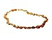 Multi Color Genuine Baltic Amber Teething Necklace for Baby - Olive-shape Beads