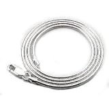 2mm Italian 040 Gauge Thick Sterling Silver Snake Chain Necklace 20