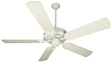 31LHBddJTRL. SL160  Craftmade Fans CXL52W 52 CXL Traditional Energy Star Textured White Ceiling Fan w/ B552P W Blades
