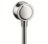 Hansgrohe 16884001 C Wall Outlet with Check Valve, Chrome