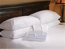 Twin XL Fitted Premium White Hotel Bed Sheet 39"x80"x10" T180 Percale - Set of 2