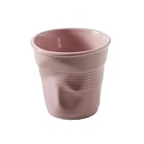 Revol Froisses 2.75 oz. Crumpled Espresso Tumbler, Light Pink