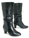 Elegante Damenstiefel mit Falten-Look