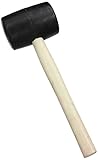 Silverline 32oz Black Solid Rubber Mallet Hammer Heavy Duty Diy Tool