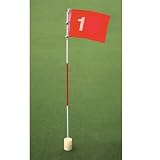 Das perfekte Golfloch mit Golffahne in Original-Größe mit GRATIS GOLF SCHLÜSSELANHÄNGER