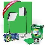 Photo Basics 655H Green Screen Lighting Kit with Software