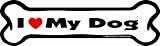 Imagine This I love My Dog Bone Car Magnet, 2-Inch by 7-Inch
