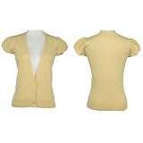 KERSH Stretch Bubble Sleeve Cardigan at Kersh