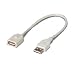 バッファローコクヨサプライ Arvel USB延長ケーブル 2.0対応 0.2M AU202EWHの画像