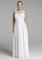 David's Bridal Rhinestone Sequin Chiffon Dress Style 9INT1061 by David's Bridal