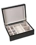 Men's Black Lacquer Finish Accessories Box