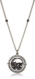 Moritz Glik "Kaleidescope" 14K White Gold Floating Black Diamond Orbit Pendant Necklace