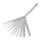 uxcell 隙間ゲージ　長さ150mm　厚さ0.05?1.00mm　14葉　金属　計測ツール　折り畳み式