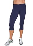 Impact Fitness - Momentum Capri Women's Fittted Running & Workout Legging-Large (Navy) : image