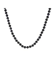 14k Gold 7-7.5mm White or Black Akoya Cultured Pearl Necklace