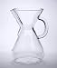 Chemex Eight Cup Glass Coffee Maker with Glass Handle - 2-8 cup (40oz.) Coffee Maker