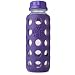 9 Oz Glass Bottle with Silicone Sleeve (Purple)