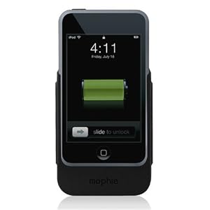 Mophie Juice Pack External Battery Case for iPod touch 1G (Black/Green)