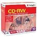 Verbatim - 10 x CD-RW - 700 MB ( 80min ) 4x - 12x - slim jewel case - storage media