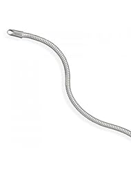 MMA Silver - 7.75 inch 2.4mm Snake Chain (Clasp Sold Separately)
