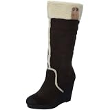 Calvin Klein Jeans Selena Waxed Suede/Shearling Womens Knee high boots