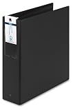 Avery 04601 Economy Round Ring Reference Binder, 3in Capacity, Black, Carton of 12