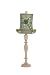 Large Green Check Hat Lamp With Shade