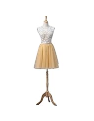 A-line Lace Cocktail Short Tulle Homecoming Dress/Prom Dress/Wedding Dress 