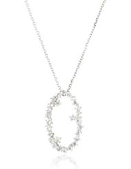 Kalan by Suzanne Kalan Starburst Oval Pendant Necklace