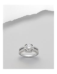 Mixed Colors CZ Ring In 92.5 Sterling Silver