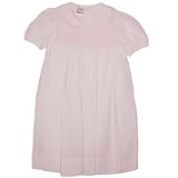 Pink Batiste Dress with Dot Embroidery by Petit Ami (4T - 6X)