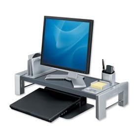 Brand New. Fellowes Professional Series Workstation for Flat Panel Adjustable 3 Heights 22kg Load H118mm Ref 8037401