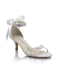 David's Bridal Satin Sandal with Ribbon by Coloriffics. Style Cassidy Bridal &... by David's Bridal