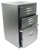 3 Drawer A4 Filing Cabinet Black