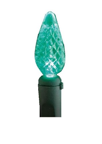 GKI Bethlehem Lighting FlexChange Indoor/Outdoor Holiday Christmas Light Set with 35 Faceted Cone-Shaped Mini LED , Green