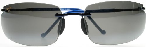 Maui Jim 518-03 Blue Big Beach Rimless Sunglasses Polarised Sailing, Fishing, Lens Category 3
