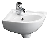 Barclay Petite Corner Wall Hung Basin Sink White