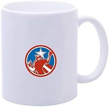 Polada Customizable Mugs Baseball Pitcher Throwing Ball Circle Retro Mug Design Ceramic Travel Mugs