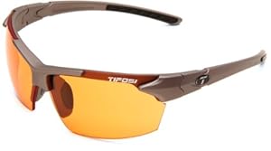 Tifosi Jet 0210300433 Wrap Sunglasses,Iron Frame/Orange Lens,One Size
