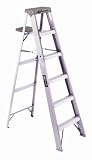 Louisville AS3005 Aluminum Stepladder 5-Foot, Duty Rating 300lbs,