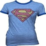 Superman Juniors Ringer T-Shirt