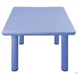 Square Plastic Kids Table Leg Height: 18", Color: Blue ~ ECR4Kids